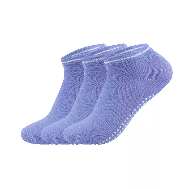 3Pairs/Lot Yoga Socks for Women Non-Slip Grips Straps Bandage Cotton Sock Pilates Pure Barre Ballet Dance Barefoot Workout