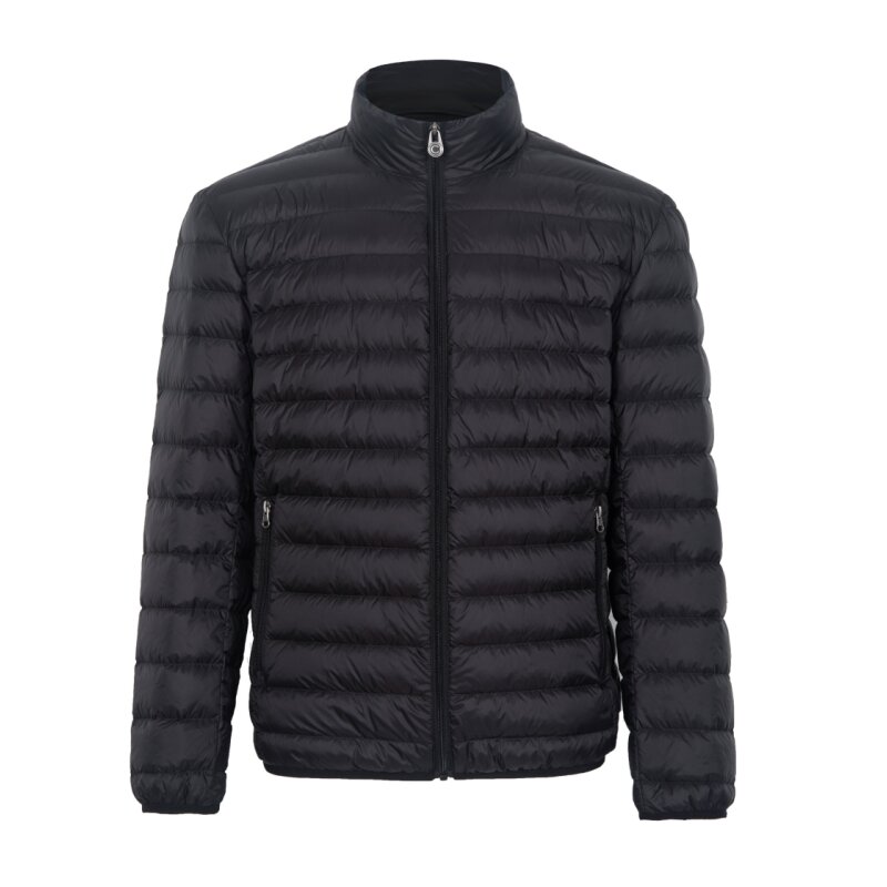 Jaqueta puffer impermeável para homens, casacos curtos, ultra leve, 90% pato branco para baixo, jogging, ciclismo, casaco quebra-vento