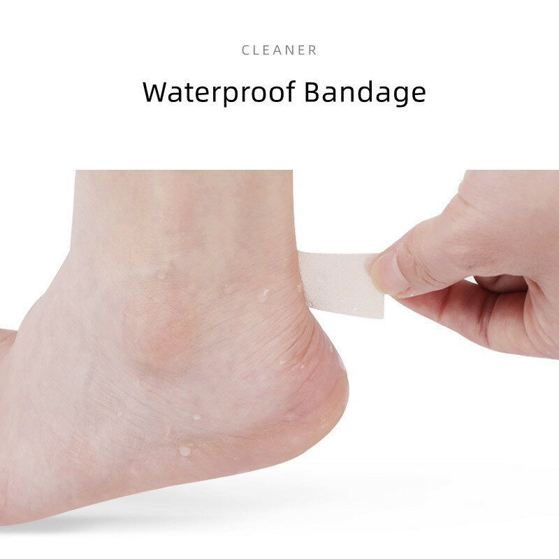 Invisible Anti-Desgaste Heel Patch Adesivo, Gel de Silicone, Scar Skin Gesso, Fita Tearable, Alta Capacidade, Atadura Impermeável, 100cm por Rolo