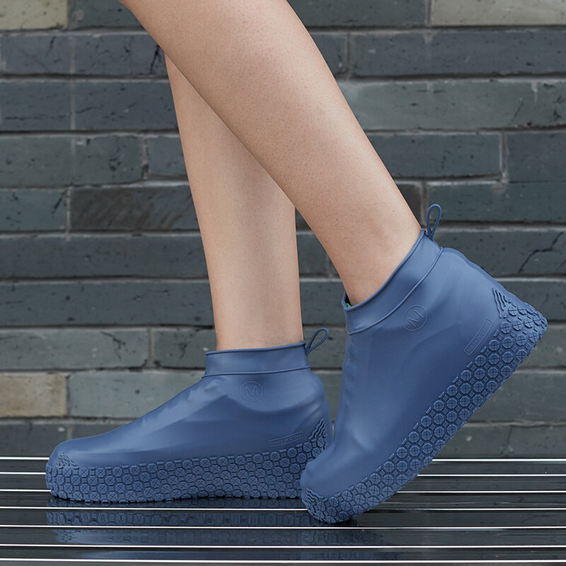 Эластичный Силиконовый водонепроницаемый чехол для обуви унисекс износостойкие Нескользящие походные защитные сапоги для дождя для спорта на открытом воздухе туризма