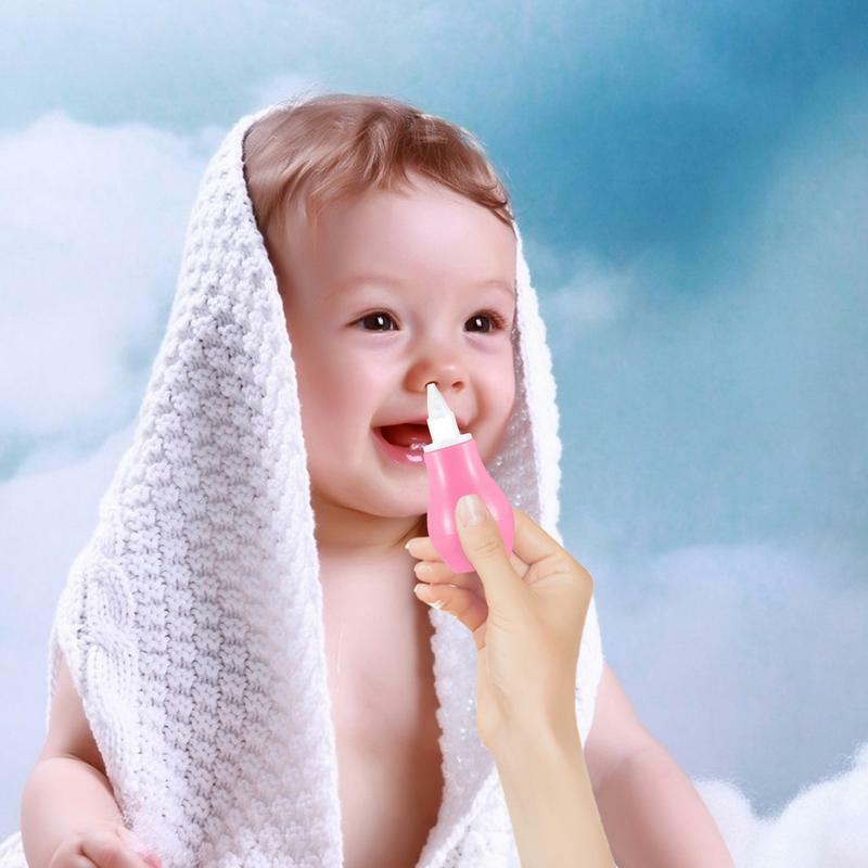 신생아 비강 흡입기 진공 흡입 콧물 청소기, 재사용 가능, 어린이 코 울혈 완화, 유연한 유아 전구