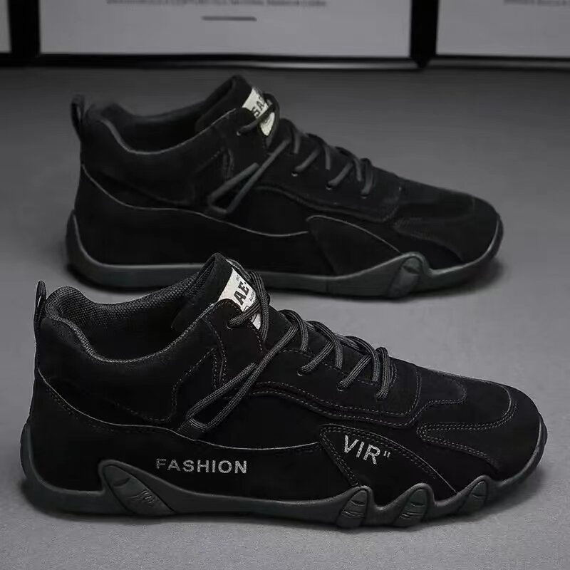 Sepatu desainer Fashion pria, sepatu loafer bertali anti-slip pria 2024 baru dapat bernafas sepatu kasual untuk pria