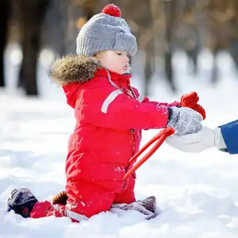 Juguetes de nieve de invierno con mango para niños y adultos, herramienta para hacer dinosaurios, arena y nieve al aire libre