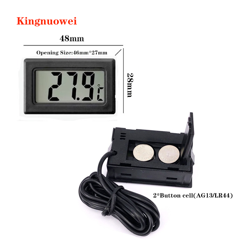 LCD eingebettetes digitales Thermometer,NTC-Sensor, Aquarium, Kühlschrank
