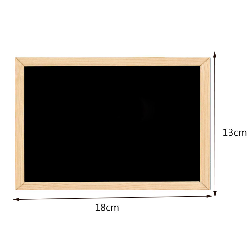กระดานดำสองด้านหัตถกรรมไม้กรอบไม้กระดานดำขนาดเล็กเขียนข้อความตกแต่งบ้าน