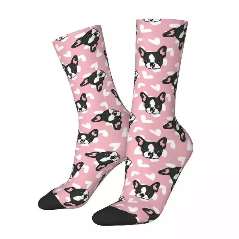 Calcetines de perro Bulldog para hombre y mujer, medias divertidas de animales felices, estilo callejero Harajuku, regalo, novedad