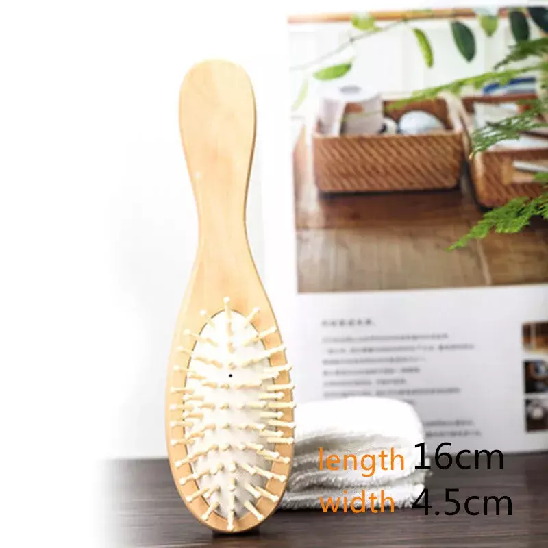 Pure Wood Air Cushion Comb Natural Healthy Bamboo Combs Professional Head Massage Brush Hair Brushes Comb Scalp Hair Care Tools