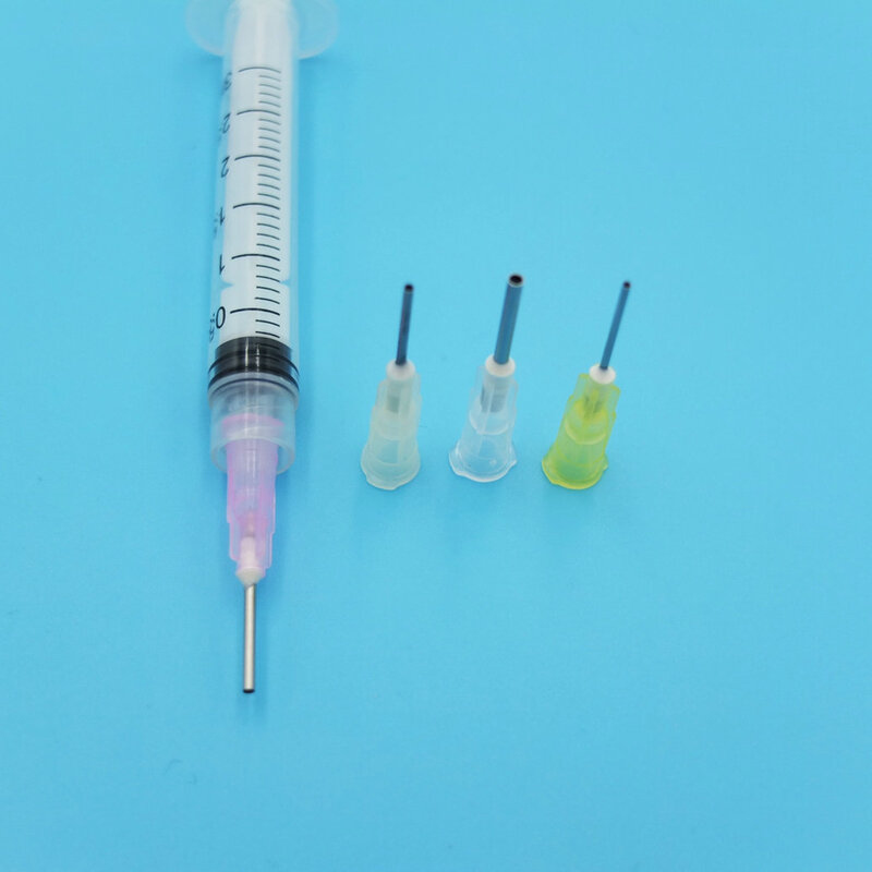 3 Sets/Lot  Glue Dispensing Syringe applicator thick glue E6000 / water-based crystal rhinestone ( 3ML, 5ML, 10ML Optional)