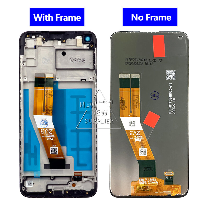 6.4 "100% Getest Display Met Touchscreen Voor Samsung M11 Lcd Digitizer Met Frame Assemblage Voor Galaxy SM-M115F M115f/Dsn M 115M