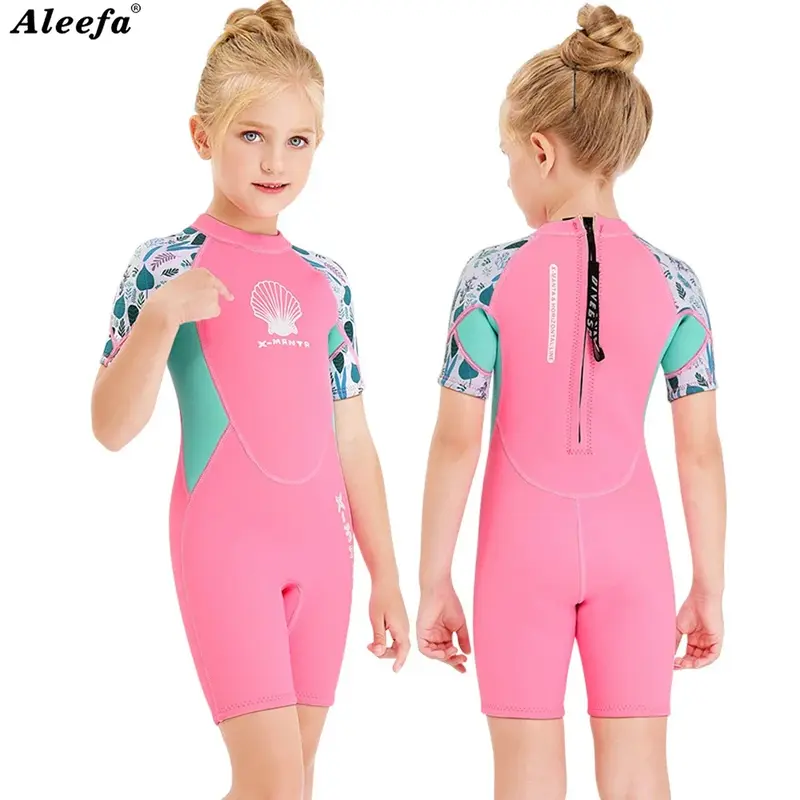 Bambini ragazze Neoprene 2.5mm muta muta da sub costumi da bagno invernali breve surf costume da bagno Wet Diving Shorty