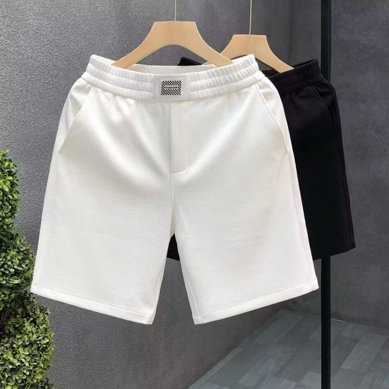 Pantalones cortos deportivos para hombre, ropa de calle de alta calidad, color blanco, para gimnasio americano, verano, 2024