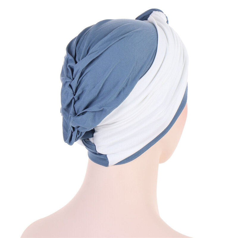 New Indian Turban Women Braids Chemo Cap Muslim Hijab Bonnet Hat Hair Loss Head Cover Scarf Wrap Headwear Hats Turbante Mujer