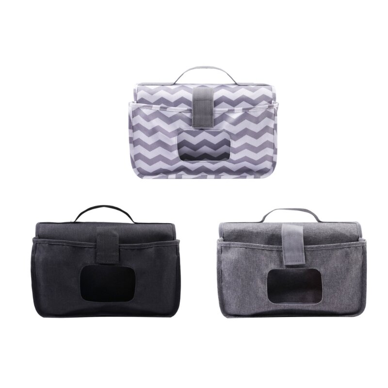 Lightweight Stroller Wet Wipes Holder Handy Storage Bag Newborn Nappy Changing Mat Bottle Holder Practical Storage Bag