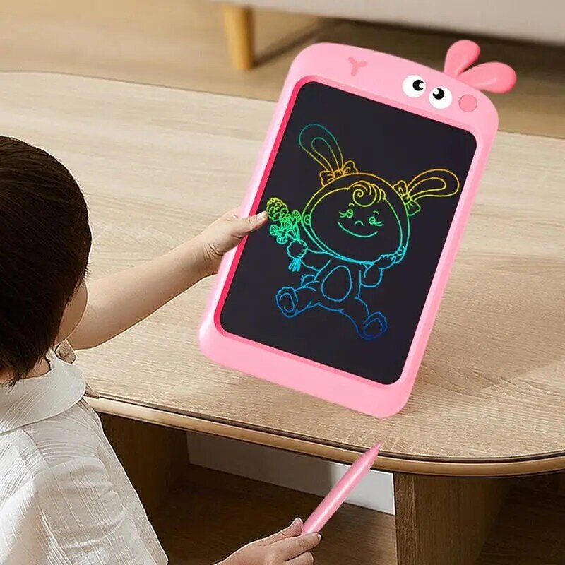 Tavoletta da scrittura LCD tavolo da disegno cancellabile colorato per bambini 10in con funzione di blocco tavolo da disegno giocattolo per bambini Stuffers per calze