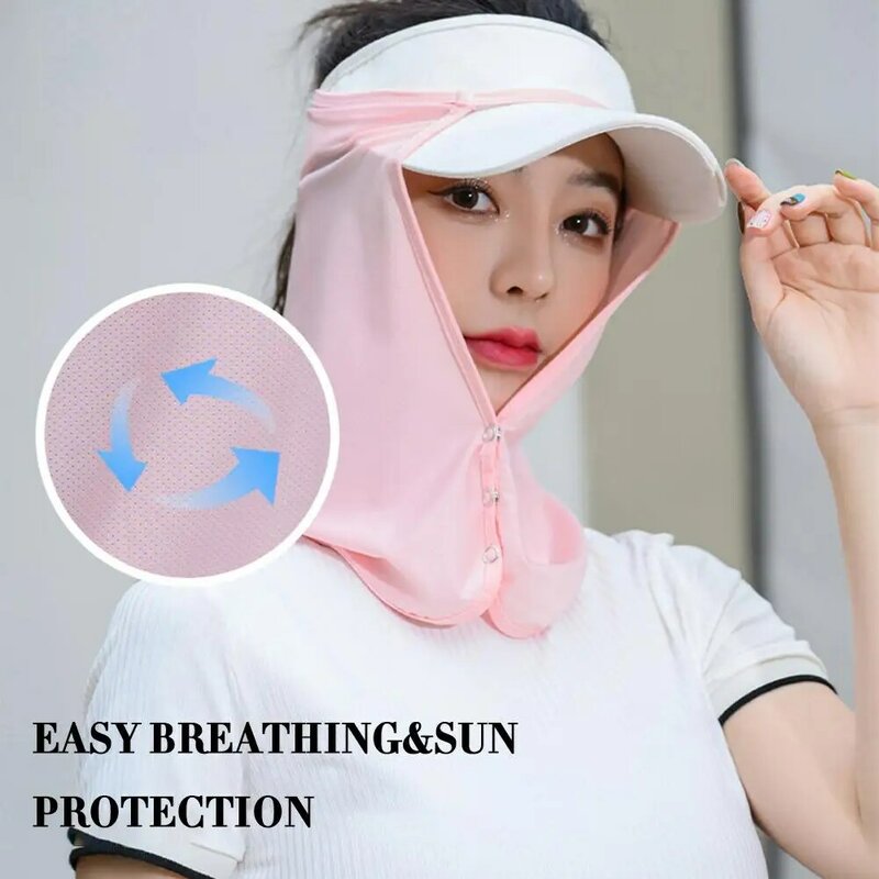 Face Summer Outdoor Cap Mask For Women Face Scarves For Men Sunscreen Veil Sunscreen Mask Anti-uv Face Cover Face Scarf