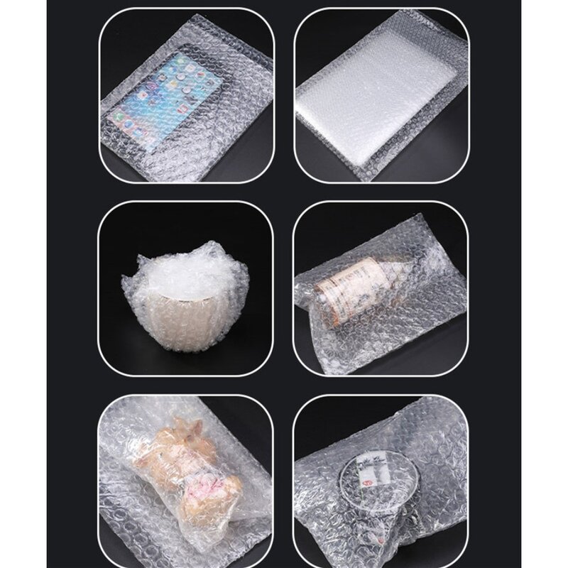 50pcs 25x30cm Big Bubble Mailers Shipping Mailing Bags for Packaging Envelope White Packing Clear Shockproof Supplies Wholesale