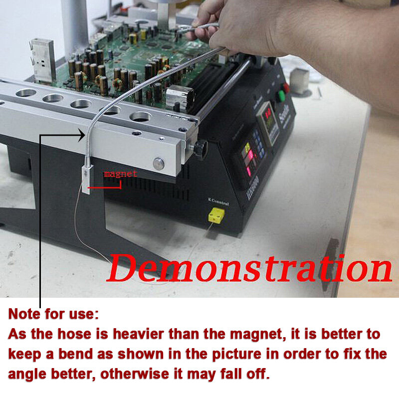 LY-TS1 Omega K Type TC Aimant Thermocouple Capteur Température Fil Support Jig Pour BGA Rework Station IR6500 R392