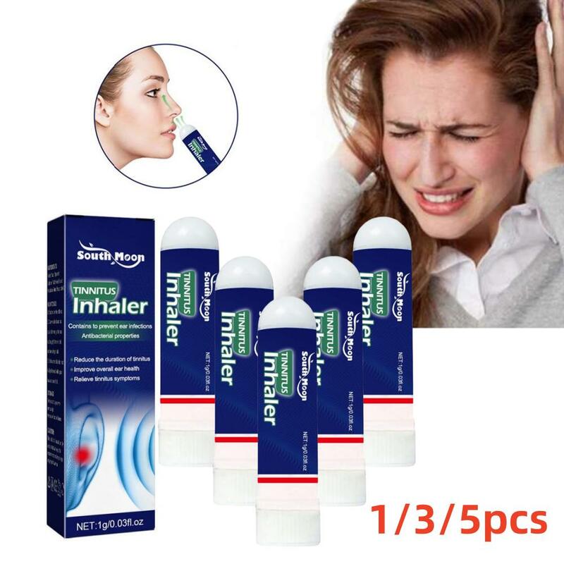 1/3/5 sztuk inhalator łagodzący dzwonienie w uchu łagodzi głuchotę szum w uszach swędzący ból ucha leczenie ciężkiego słuchu opieka zdrowotna