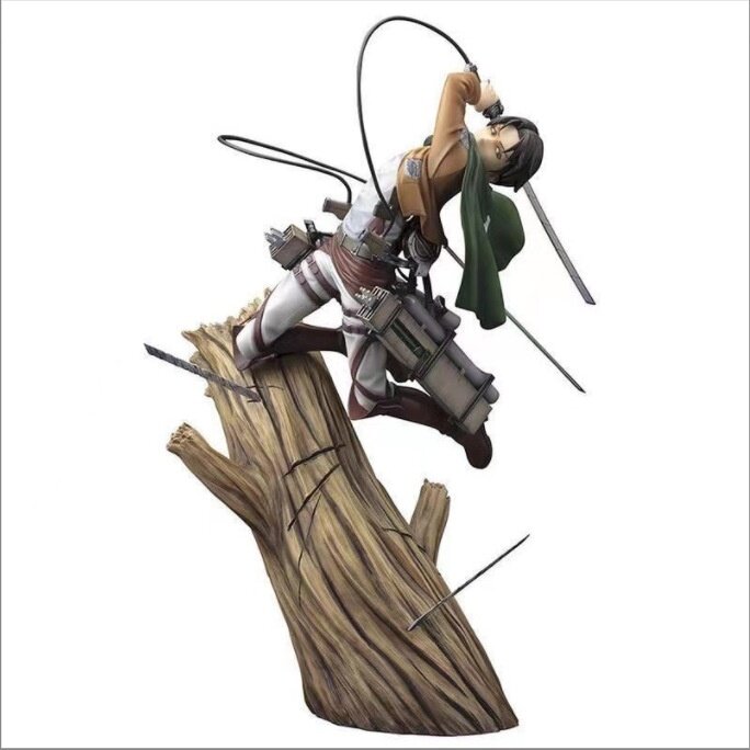 29cm figurka atak tytanów Anime Mikasa Ackerman figurka GK Levi Ackerman figurka Model figurki lalka zabawka