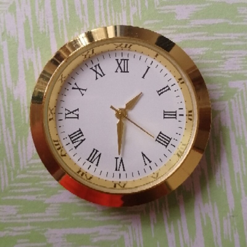 Часы с кварцевым механизмом 270F, круглые часы с вставкой в головку, классические часы ручной работы