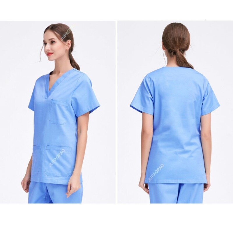 Slim Fit Medical Scrubs Uniform Women Scrub Sets Nursing Accessories Hospital Surgery Gowns Dental Clinic Beauty Salon Workwear