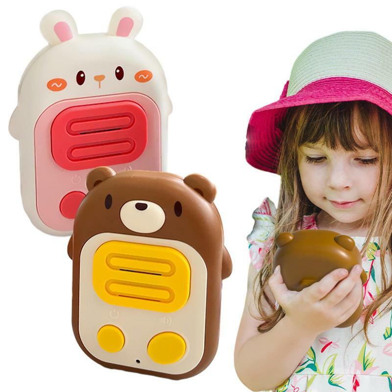 Walkie talkie per bambini 2 pezzi Wireless muto ricaricabile a lungo raggio giocattolo Walkie talkie giocattolo Walkie talkie per interni ed esterni
