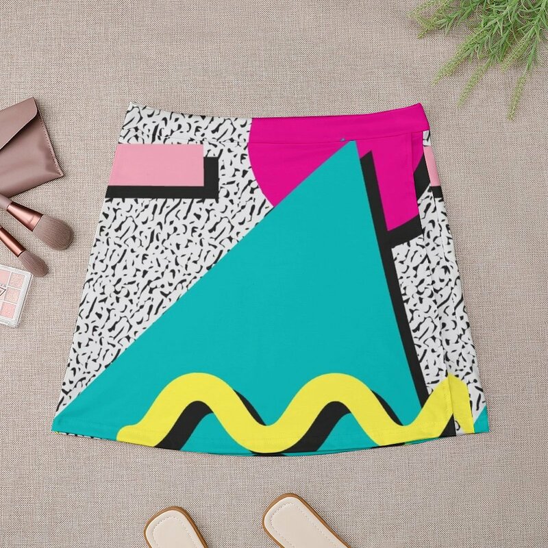 1980s Abstract Pattern Mini Skirt Evening dresses women's summer dress 2023