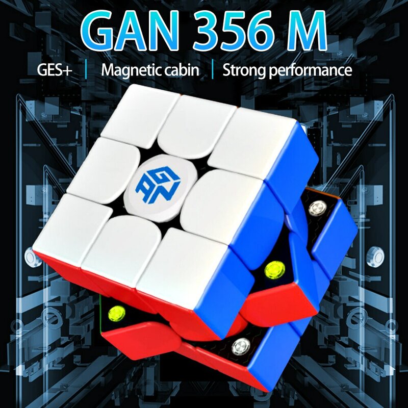GAN 356 M 3х3х3 Магнитный магический скоростной куб Stickerless Gan 356 M Профессиональные игрушки-непоседы GAN 356 M Lite Cubo Magico Puzzle