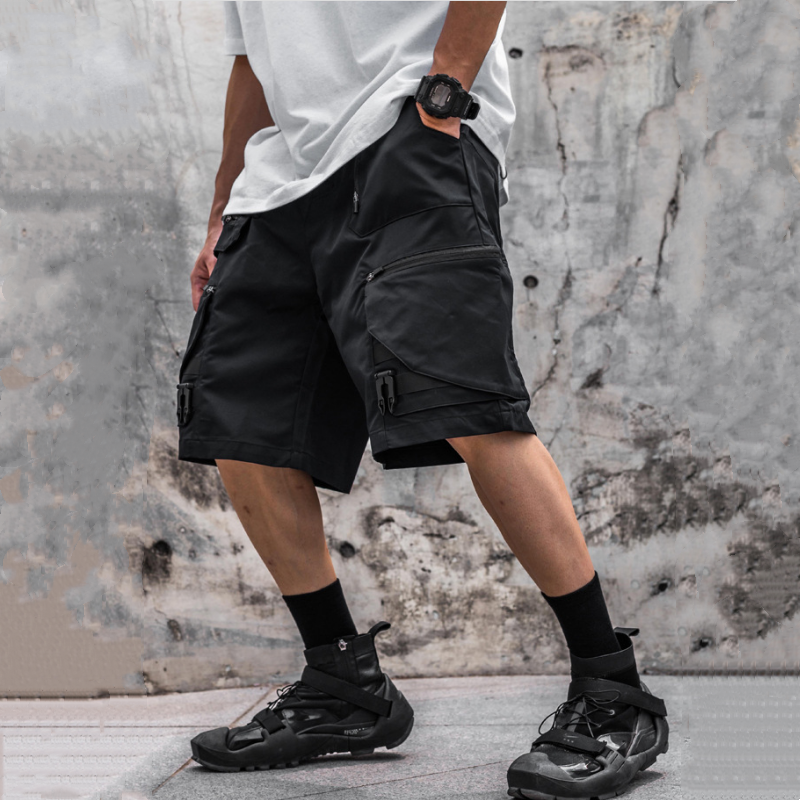 2024 Frühling Sommer neue Männer dekonstruierte taktische Cargo-Shorts y2k Multi-Pocket High Street Techwear fünfte Hose Cortos шорты