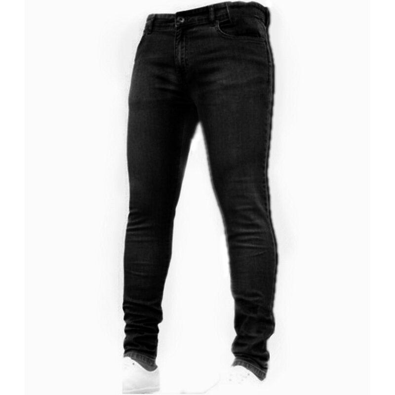 Męskie spodnie moda męska Casual spodnie jeansy ze streczem Skinny spodnie robocze mężczyzna Vintage Wash Plus rozmiar Jean Slim Fit dla mężczyzn odzież