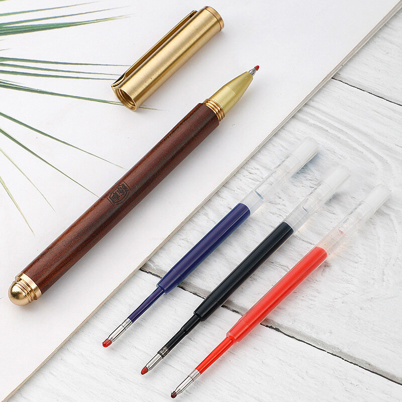 Lot de 10 recharges pour stylo à bille, 9.8cm, 424mm, 0.5mm, pour écriture, fourniture de bureau