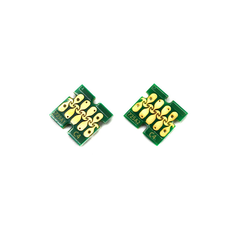 T7251-T7254 T725A Trắng Hộp Mực Chip Cho Máy Epson SureColor F2000 F2100 SC-F2000 SC-F2100 Máy In T725A00 Trắng Chip