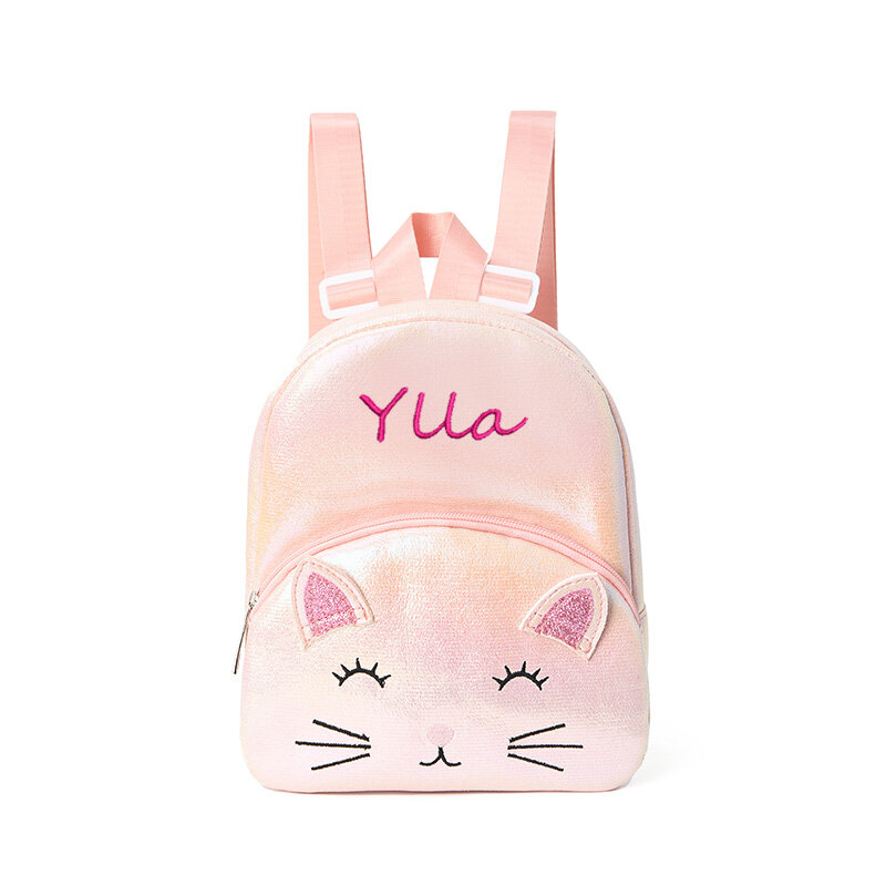 Personalized Cute Children's Cat Bag Cartoon Backpack Customized Name Student School Bag School Gift Birthday Gift