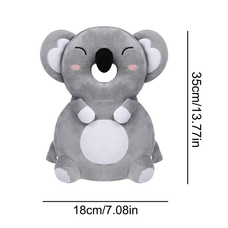 Детская подушка с защитой от падения с мультяшным принтом, подушка для спины Koala, регулируемые лямки для груди и плеч, легкая подушка для подголовника