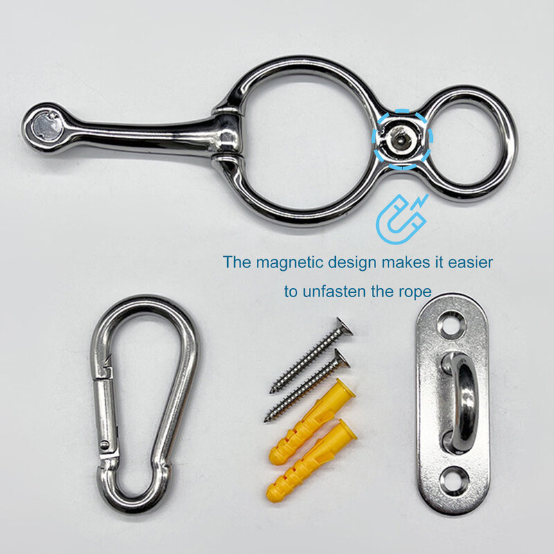 Brand New Of Horse Tie Ring Tie Ring Device Training Horse To Stand Magnetic Horse Stainless Steel Material Durable