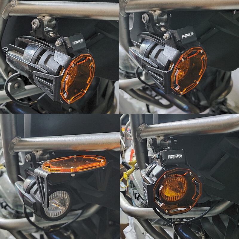 ل BMW R1250GS R1250 R 1250 GS ADV مغامرة 2018 2019 2020 2021 2022 دراجة نارية الضباب ضوء المصباح غطاء حماية مصبغة حامي