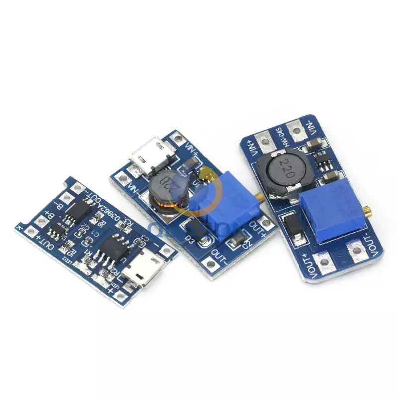 DC-DC Adjustable Boost Module 2A Boost Plate Step Up Module with MICRO USB 2V-24V to 5V 9V 12V 28V MT3608 MODULE
