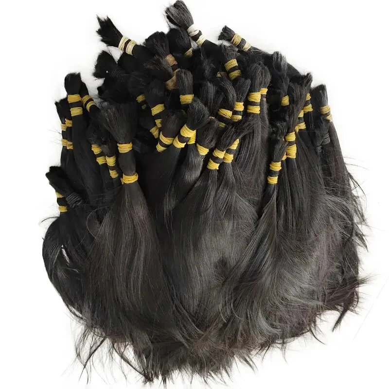 100% Ludzkie włosy luzem Cabelo Humano bez wątku nieprzetworzone wietnamskie ludzkie włosy 10a 18-30 cali włosy luzem plecione proste włosy