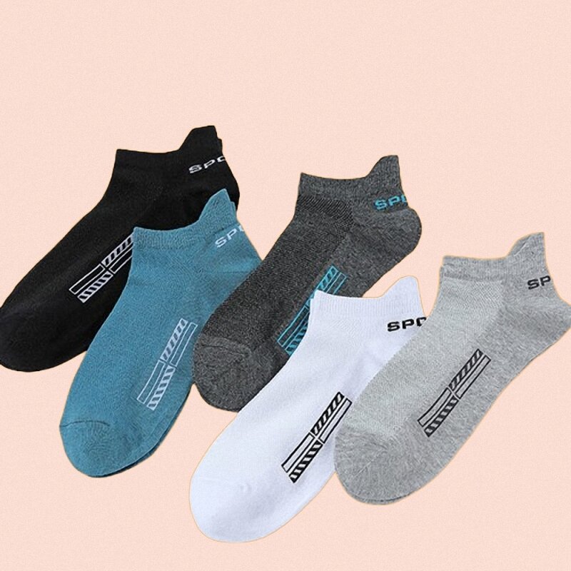 10 Pairs Men's Cotton Short Socks High Quality Crew Ankle Breathable Mesh Sports Casual Women Summer Low-Cut Thin Sock for Male