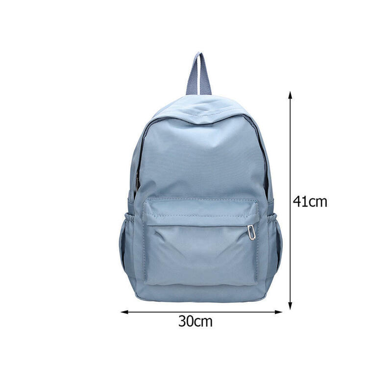 Girls Travel Backpack Waterproof Nylon Backpack Travel Bag Backpacks Schoolbag For Teenage Girls Solid Bookbag School Bookbag