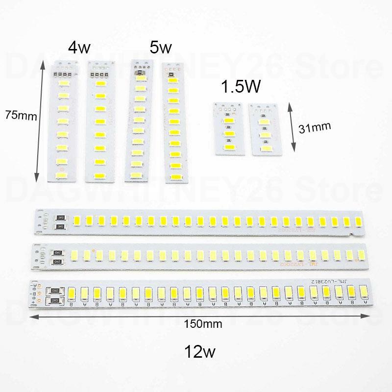 4W 5W 12W chip lampu led pengganti sumber DC 5V usb LED dapat diredupkan putih permukaan lampu malam SMD DIY bohlam pencahayaan U26