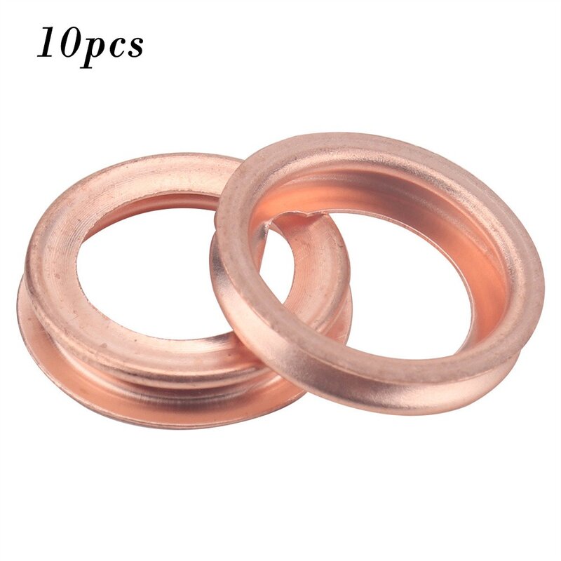 10 Pcs Car Metal Oil Drain Plug Crush Washer Gasket Copper 11026-01M02 11026-JA00A For Nissan For Infiniti For Altima