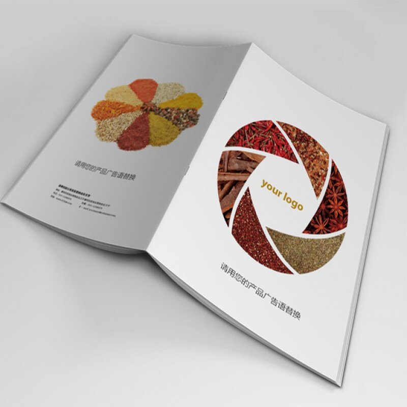 Catálogo de lujo personalizado, impresión de folleto