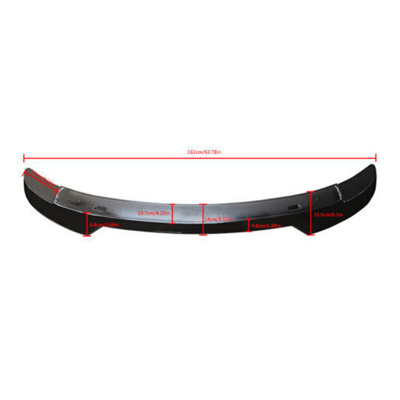 Rear Spoiler Compatible With 2015 Dodge Charger Rear Trunk Spoiler Auto Parts Black