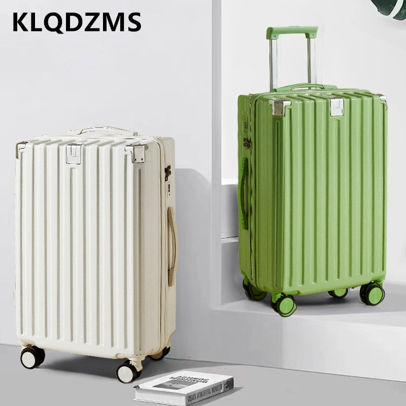 KLQDZMS 20 "22" 24 "26 pollici uomini e donne Trolley multifunzionale valigia codice d'imbarco bagaglio a mano robusto e durevole