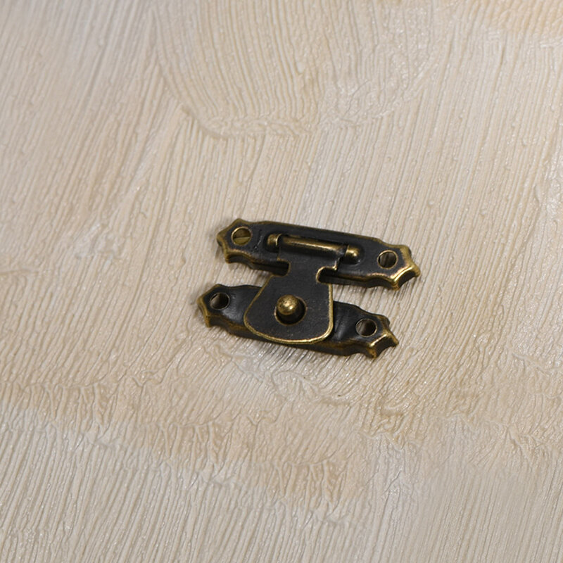 Antyczne brązowe rękodzieło drewniane klamra biżuteria akcesoria do pudełek mała klamra pudełeczko klamra kursora