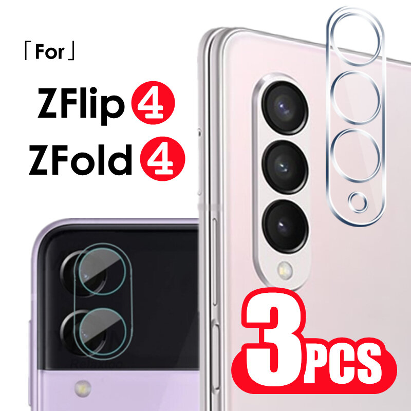 Pellicola protettiva per lenti per Samsung Galaxy Z Fold 4 Galaxy Z Flip 4 3 Cover protettiva per fotocamera in vetro temperato su ZFlip4 Fold4 ZFold3