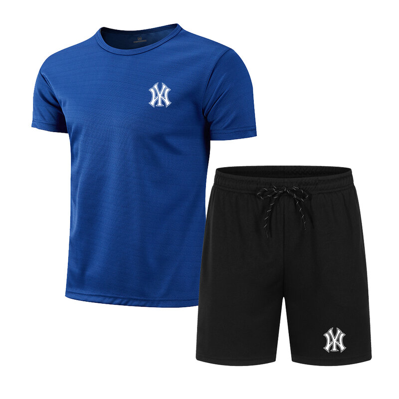 Спортивный костюм мужской из двух предметов, спортивный костюм, кофта, шорты, комплект одежды для бега