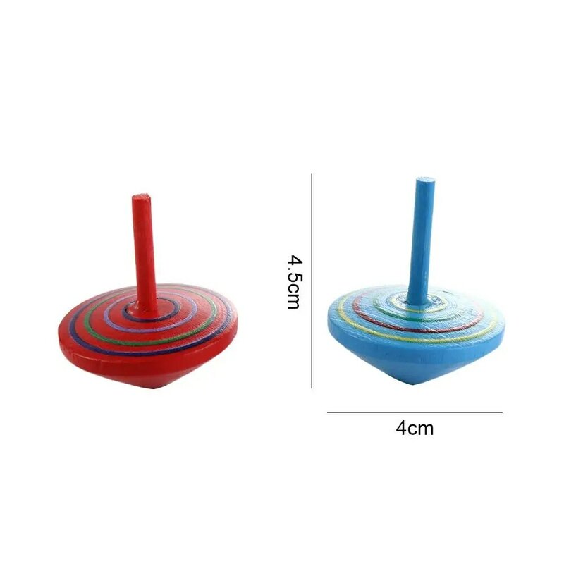 Mehrfarbige Mini farbige Cartoon Tannenzapfen Holz Kreisel Spielzeug Kinder Erwachsenen Linderung Stress Desktop Kreisel Lernspiel