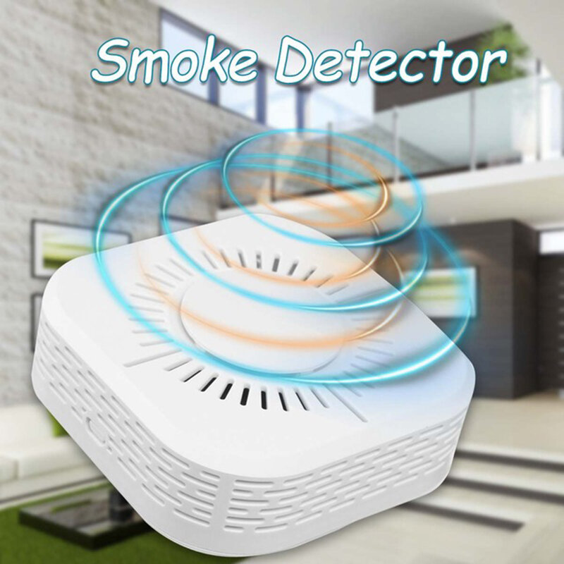 Tajboan niezależny wysoka wrażliwość detektor dymu RF433 bezprzewodowy Alarm ochronny zabezpieczający czujnik przeciwpożarowy dymu dla domu
